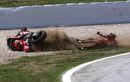 Ini Penyebab Pecco Bagnaia Crash Saat Memimpin Lap Terakhir Sprint MotoGP Catalunya 2024