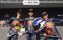 Kiandra Ramadhipa Menggila di Jerez, Start P17 Berakhir Menang di Red Bull MotoGP Rookies Cup 2026