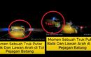 Mak Tratap, Sopir Truk Buta Aturan Putar Balik di Ruas Tol Pejagan-Pemalang Saat Gelap Gulita