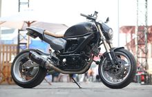 Lihat Nih Modifikasi Yamaha Scorpio Ala Street Tracker Berbodi Carbon