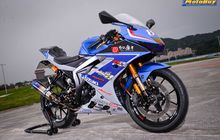 This handsome guy is a reference to the Suzuki GSX-R150 Racing Look modification