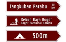 Rambu Penunjuk Jalan Warna Coklat Ternyata Hanya Menunjuk Ke Arah Ini