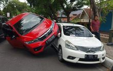 Honda Jazz Disalip Zig-zag Ertiga, Kejar-kejaran Berujung Fatal, Livina Jadi Korban