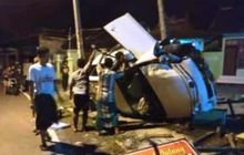 Daihatsu Xenia Ringsek Berat, Ngebut Oleng Bablas di Tikungan, 1 Tewas