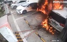 Butuh APAR Khusus Sebanyak Ini Untuk Bisa Padamkan Mobil Listrik Yang Terbakar