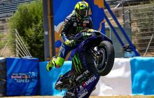 Lama Tak Naik Podium, Selebrasi Valentino Rossi di MotoGP Andalusia Dramatis, Begini Videonya
