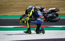 Kesalahan Bodoh Valentino Rossi Jadi Penyebab Crash di Awal Balapan MotoGP Emilia Romagna 2020