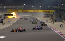 Mobil Haas Romain Grosjean Tabrak Pembatas dan Meledak di F1 Bahrain 2020, Pembalap Soroti Peran Halo?