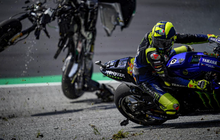 Kaleidoskop MotoGP 2020: Inilah Crash Paling Fenomenal yang Hampir Bikin Valentino Rossi 'Tamat'