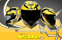 AGV Luncurkan Replika Helm Jadul Valentino Rossi Laguna Seca 2005, Harganya Setara Yamaha Aerox!