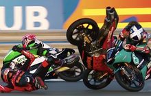 Tendang Bagian Sensitif Pembalap Tim Indonesia di Balapan Moto3 Doha 2021, John McPhee Akhirnya Minta Maaf