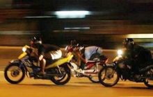 Viral! Aksi Balap Liar Tutup Jalan MH Thamrin Tangerang Kota,  Pelaku Diburu Polisi