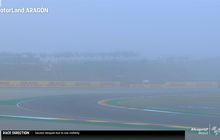 Kabut Tebal Selimuti Sirkuit Motorland Aragon, Sesi Warm Up Moto3 Aragon 2021 Ditunda, Kelas MotoGP dan Moto2 Dipersingkat