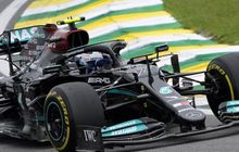 Hasil Sprint Qualfying F1 Brasil 2021 - Valtteri Bottas Rebut Pole Position, Lewis Hamilton Meroket dari Posisi Paling Buncit