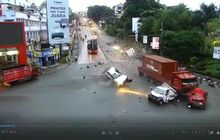 Ngeri! Ini Video Detik-detik Kecelakaan Maut Truk Rem Blong di Simpang Muara Rapak Balikpapan