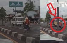 Nekat Lawan Arus di Jalan Raya Solo-Yogyakarta, Pengendara Honda BeAT Ini Langsung Dicari Polisi