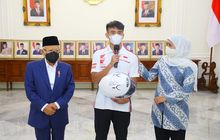 Didampingi Gubernur Jatim, Mario Suryo Aji Minta Restu Ma'ruf Amin Jelang Moto3 2022