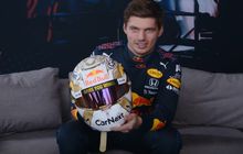 Pakai Nomor 1, Max Verstappen Pamerkan Helm Emas Barunya Untuk F1 2022