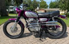 Manisnya Honda CL350 Berjubah Ungu, Pertahankan Gaya Scrambler, Tampilan Resik