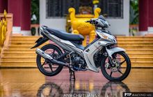 Modal Upgrade Kaki-kaki Bikin Yamaha Jupiter MX 135 Silver Naik Kelas
