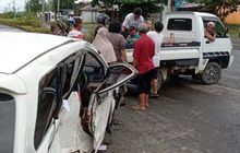 Toyota Avanza Bonyok Depan Kanan, Kena Tabrak Strada, Seorang Pejabat Meninggal