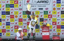 Hasil Race 2 UB150 ARRC Thailand 2022 - Bikin Bangga, Wahyu Aji Trilaksana Sang Gatot Kaca Indonesia Juara Asia UB150