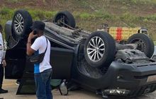 Rektor IPDN Hadi Prabowo Kecelakaan, Toyota Land Cruiser Prado yang Ditumpanginya Terbalik di Tol Cisumdawu