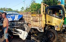 Innalillahi, Mobil Diesel Toyota Fortuner Wabup Pangandaran Tabrakan Beruntun Bareng Patwal Polisi