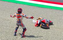 Crash di Balapan MotoGP Italia 2023, Marc Marquez Geram dengan Honda