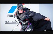 Terungkap Alasan Maverick Vinales Selebrasi Jadi Batman Saat Naik Podium MotoGP Indonesia 2023