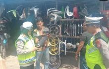 Knalpot Brong Dilarang, Satlantas Polres Metro Bekasi Kota Datangi Bengkel dan Penjual Knalpot