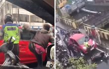 Viral Honda Brio Merah Nekat Tabrak Petugas Lalu Lintas, Polisi Ungkap Kronologinya