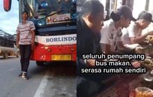 Ajak Makan Gratis Semua Penumpang di Rumah Mertua, Sopir Bus PO Borlindo Ini Malah Untung Rp 100 Jutaan