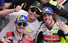 Kocak! Begini Momen Pecco Bagnaia Cuekin Valentino Rossi Usai Menang MotoGP Spanyol 2024