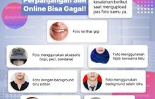 Ini Tujuh Kesalahan Foto Bikin Gagal Perpanjangan SIM Online 