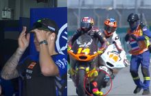 Quartararo Tutup Mata, Begini Ngilunya Arbolino Ditabrak Kakinya dari Belakang