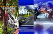 Sampai Pukulin Wajah Sendiri, Driver Mercy Mabuk Tabrak Nenek Bikin Kecelakaan Beruntun di Surabaya