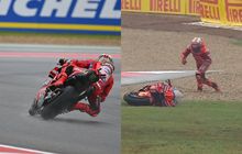 Pecah Telur, Terbongkar Penyebab Crash Marc Marquez di FP1 MotoGP Amerika 2025