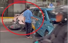 Mobil Listrik Hancur, Terlibat Sundulan Keras Bareng Fortuner, Mobilio, Transmover, Sigra dan Dua Motor