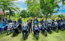 Turing Asik 13 Motor Bersama P2RTech ke Geopark Ciletuh Sukabumi