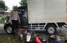 Honda BeAT Hancur Bodi Duel Vs Gran Max, Kebawa 79 Meter di Kolong Mobil