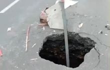 Bak Kisah Bandung Bondowoso, Tiba-tiba Muncul Lubang Dalam Mirip Sumur di Jalan Pantura Semarang