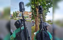 Tenang Bukan Intel, Ada Abang Ojol Grab Gendong Kamera Besar Untuk Tujuan Ini