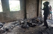 Penitipan Motor Depan Stasiun Bogor Diserang, 10 Motor Hangus Sisa Kerangka