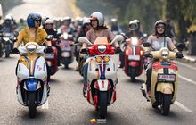 Peringati Hari Kartini, Ratusan Perempuan Bandung Motoran Cantik Pakai Kebaya