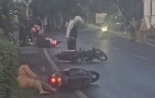 Aspal Jalan di Bancaran Bangkalan Madura Mirip Keramik, Belasan Pengendara Motor Gelimpangan
