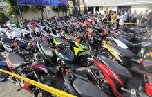 Kantor Satlantas Polres Pamekasan Bak Bengkel Motor Balap, 138 Unit Masih Ditelantarkan Pemilik