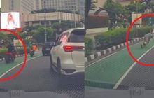 Bule Italia Tersungkur di Bundaran HI, Kaget HP Motorola Neo 60 Dicomot Pengendara Honda PCX 160