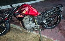 Kondisi Yamaha Scorpio Ini Memprihatinkan, Sasis Patah Tangki Mengkerut dan Pengendara Tewas