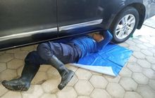 Damkar Obok-obok Kolong Kijang Innova Reborn Saat Idul Adha, Ada Tamu Tak Diundang Sepanjang 3 Meter